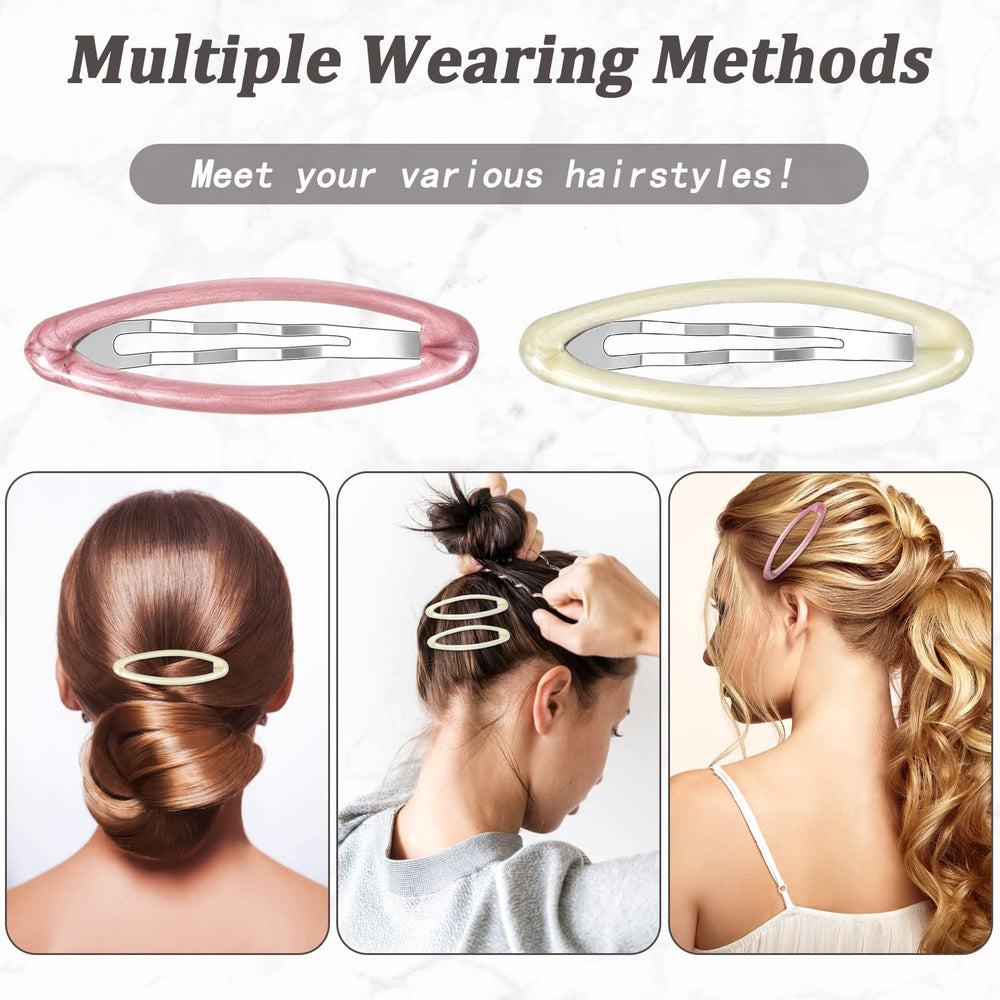 Waydress clip pelo oval 2.8 pulgadas, tamaño práctico para bolsos y estuches.