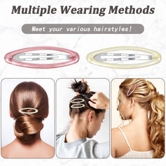 Waydress clip pelo oval 2.8 pulgadas, tamaño práctico para bolsos y estuches.