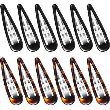Waydress pinzas cabello oval tortuga, agarre seguro para uso diario.