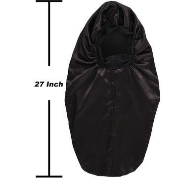 Wbfwbb bonete satén estampado leopardo para cabello protector durante la noche.