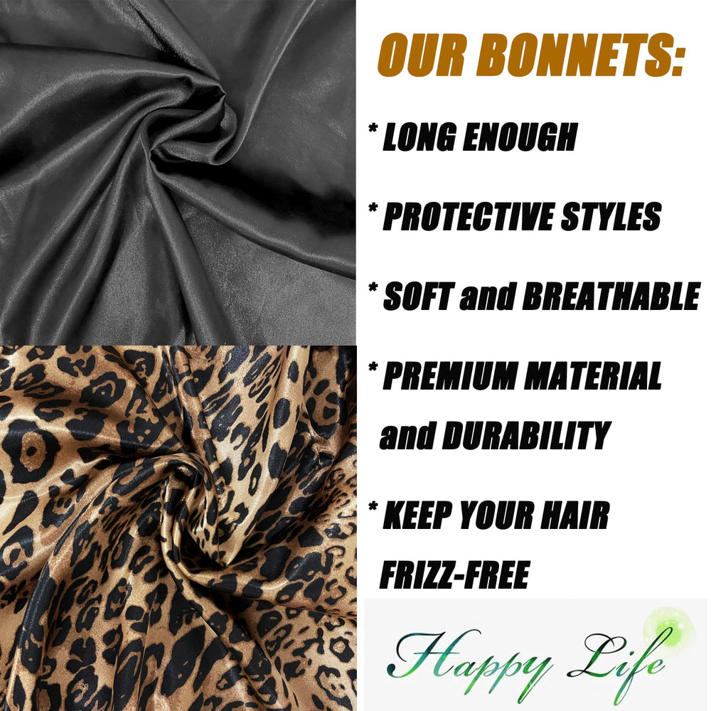 Wbfwbb bonete satén de uso diario para maquillaje y duchas ligeras.