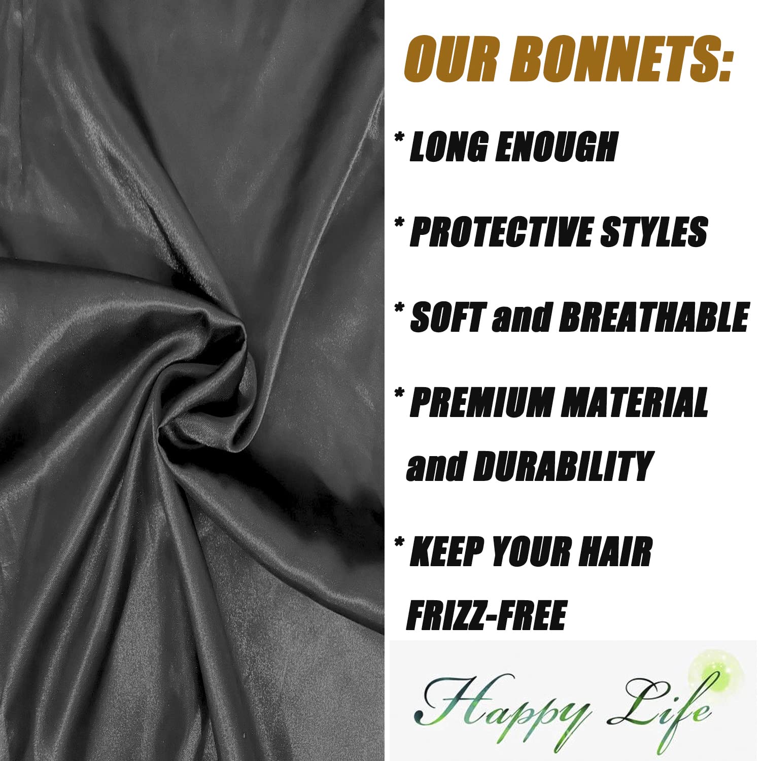 Wbfwbb bonete satinado protege el cabello durante el sueño y reduce frizz