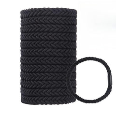 WDGROW ligas para pelo grandes trenzadas en negro, ideal para peinados firmes.