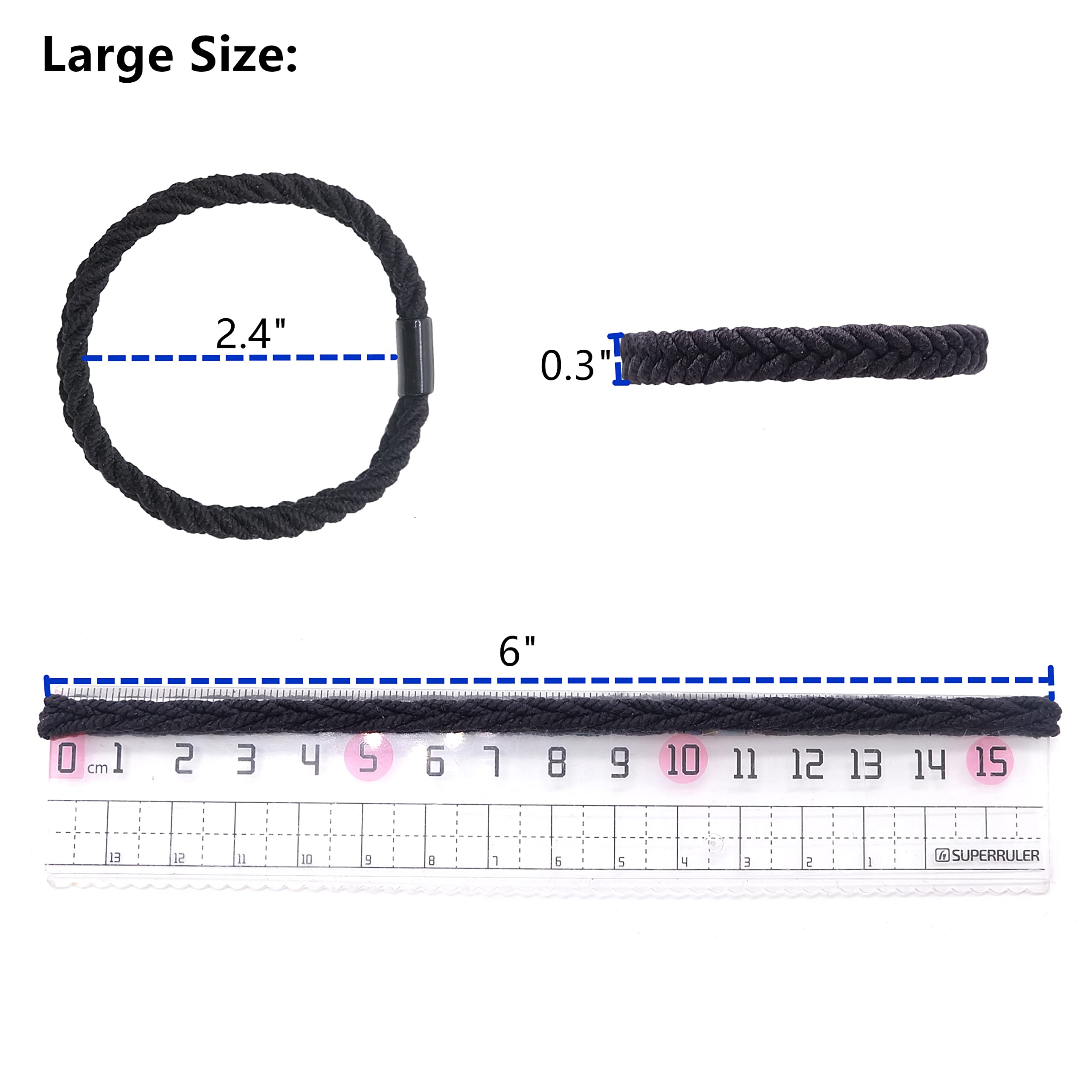 WDGROW paquete 12 ligas para pelo negro, gran relación calidad-precio.