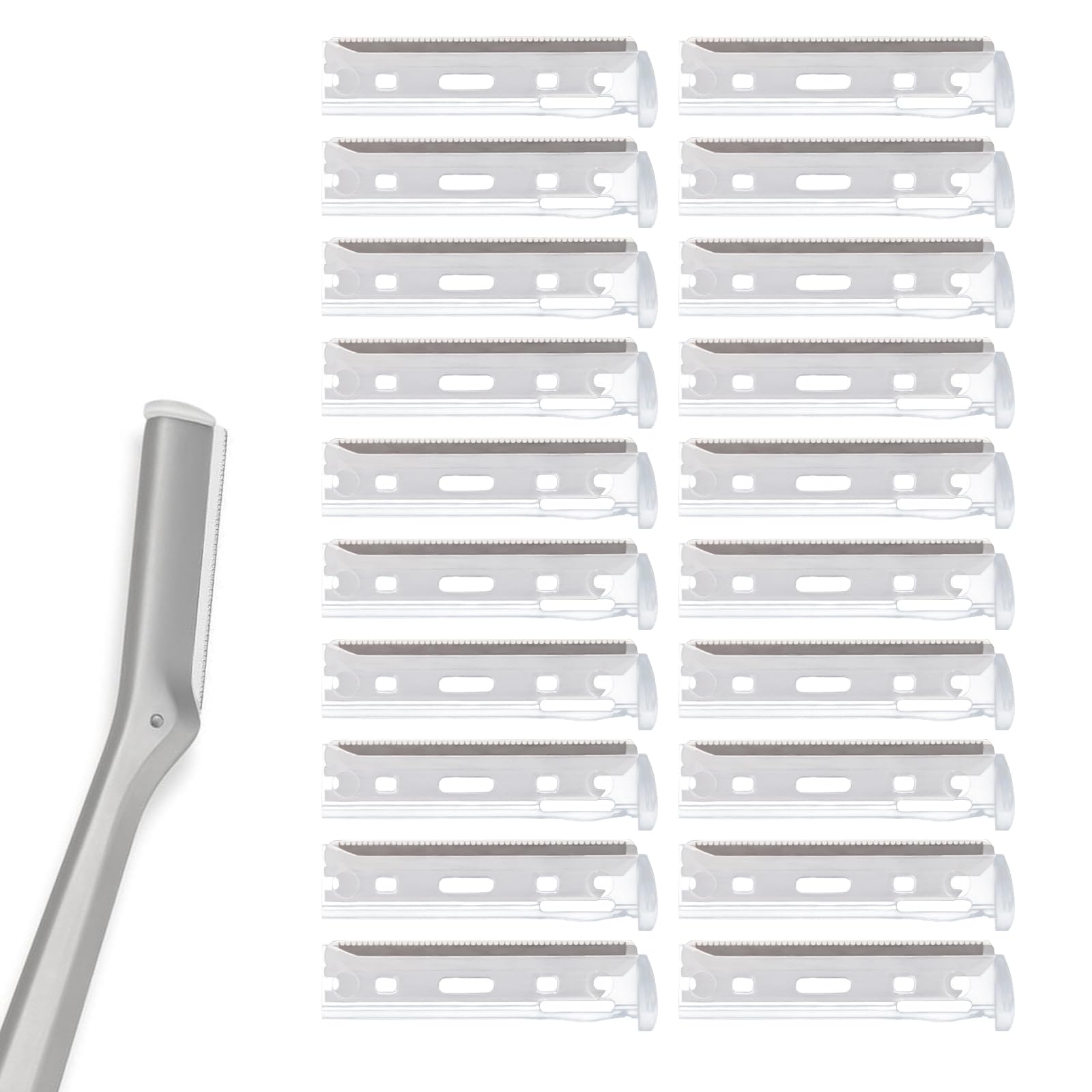 WDVFETGBGHHDSCFRCE, hojas recambio para afeitado facial; exfoliación suave posible.