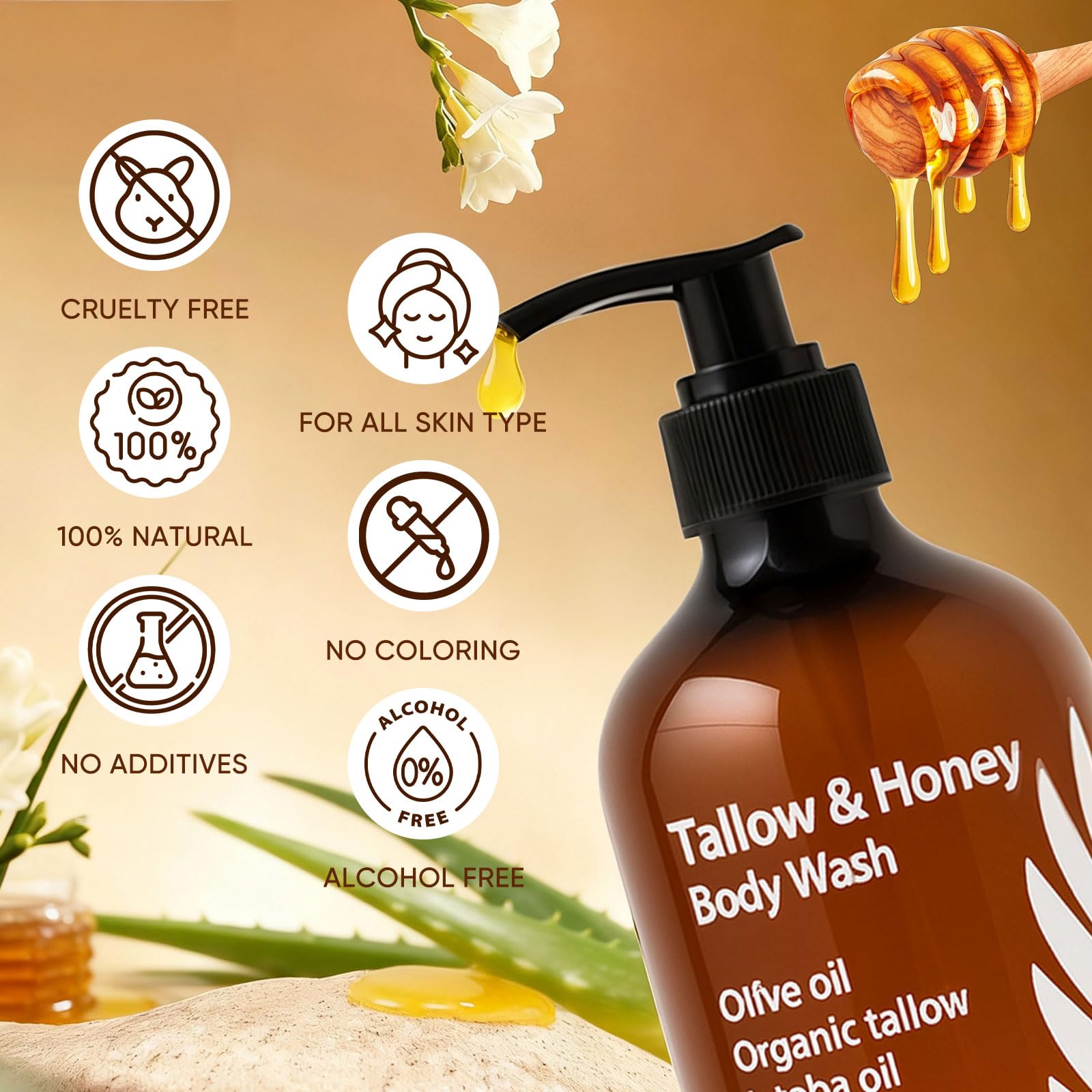 WDVNEX envase 10oz, presentación práctica para el baño.