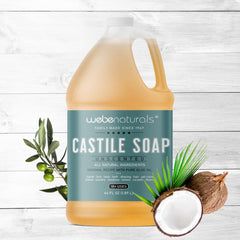 WEBE Castile con aceite de oliva orgánico, textura cremosa para limpieza suave