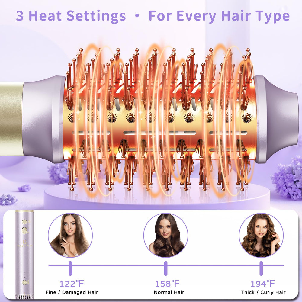 webeauty ajustes-calor-velocidad-3 permiten adaptar el peinado.