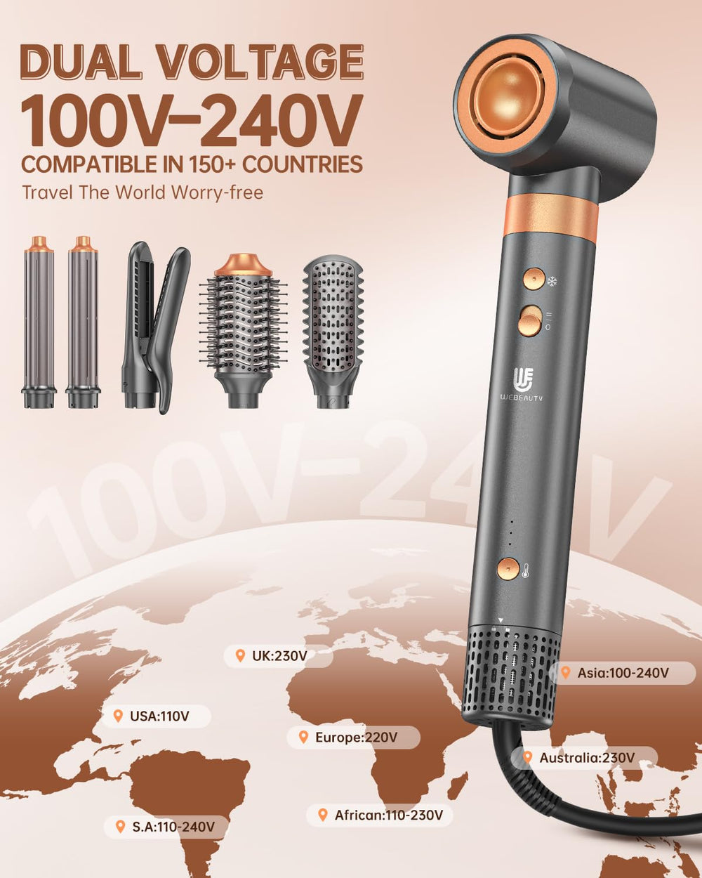 webeauty control temperatura inteligente ceramico calor uniforme brillo suave