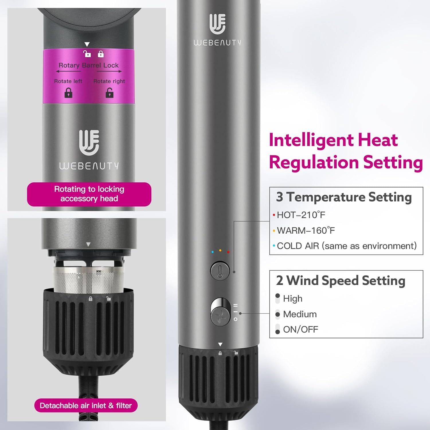 webeauty estuche de viaje resistente al calor para transporte seguro