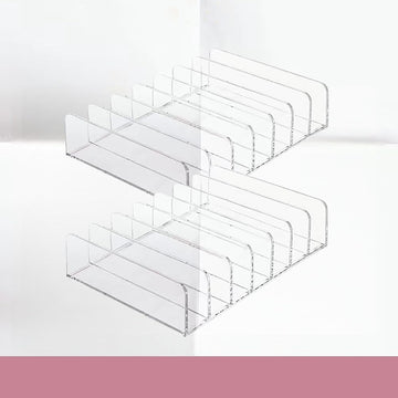 WECHENG organizador acrílico para maquillaje, 7 secciones, ordenado y compacto.
