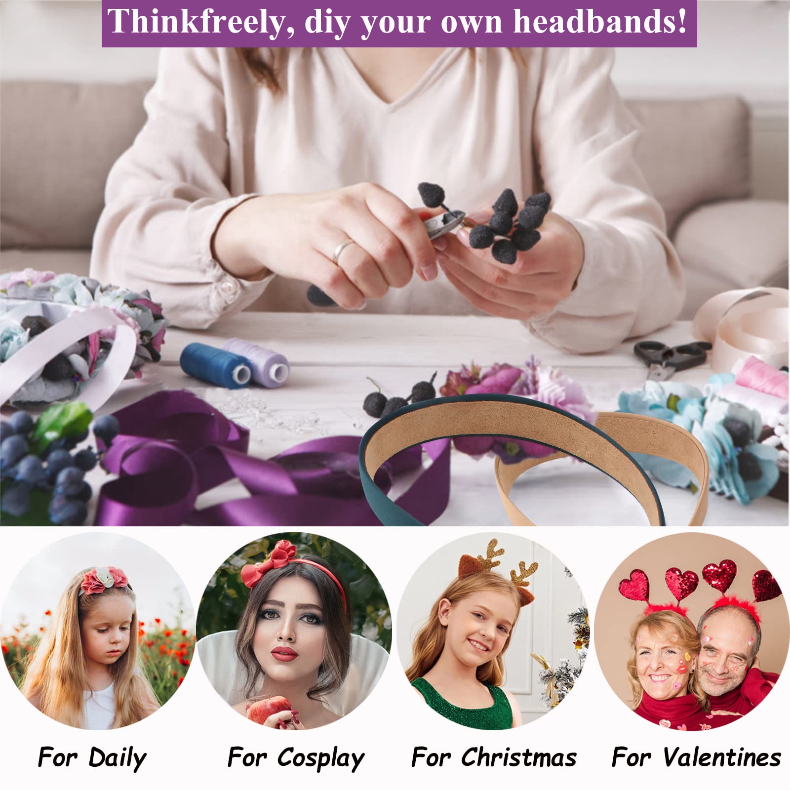 Diadema satinada Wecoe para uso diario con estilo versátil.