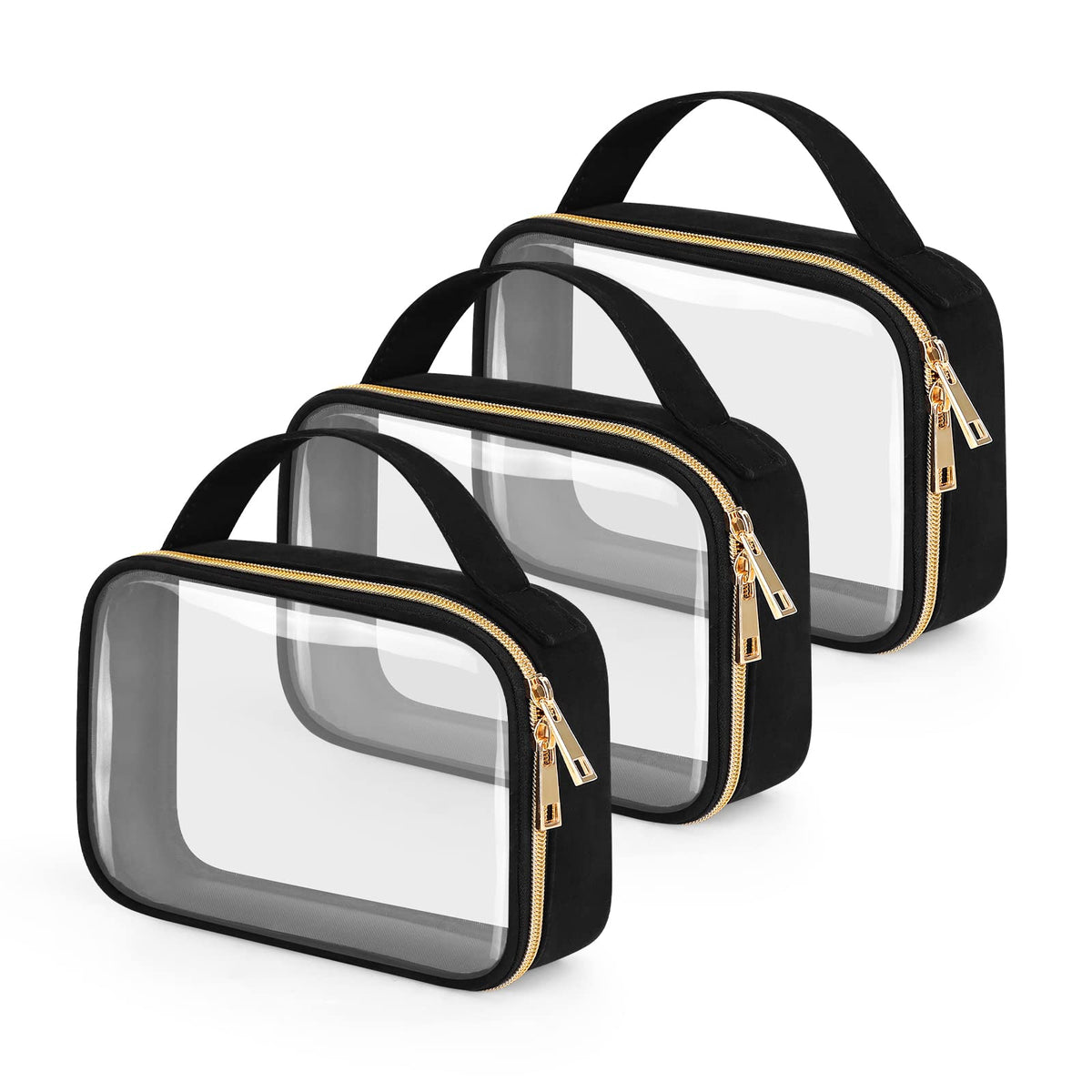 Wedama bolsa de aseo transparente con asa, ideal para pasar seguridad.