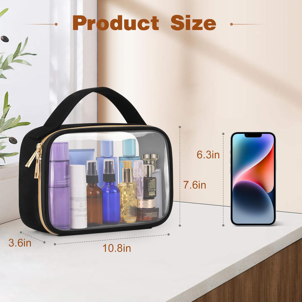 Wedama bolsa viaje grande con dimensiones 10-8x3-6x7-6 pulgadas para productos esenciales