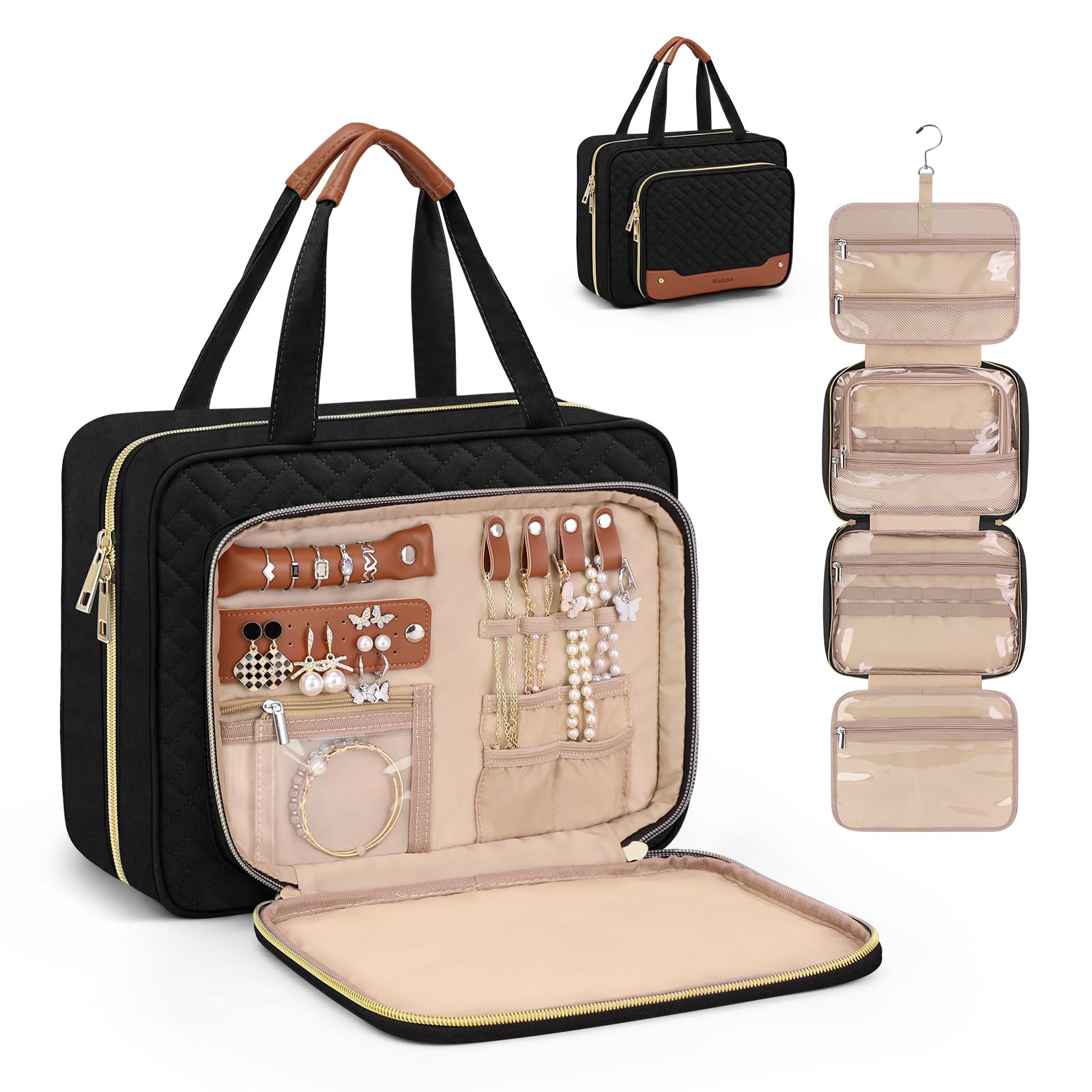 Wedama bolso de aseo exterior con cierre, ideal para viajar