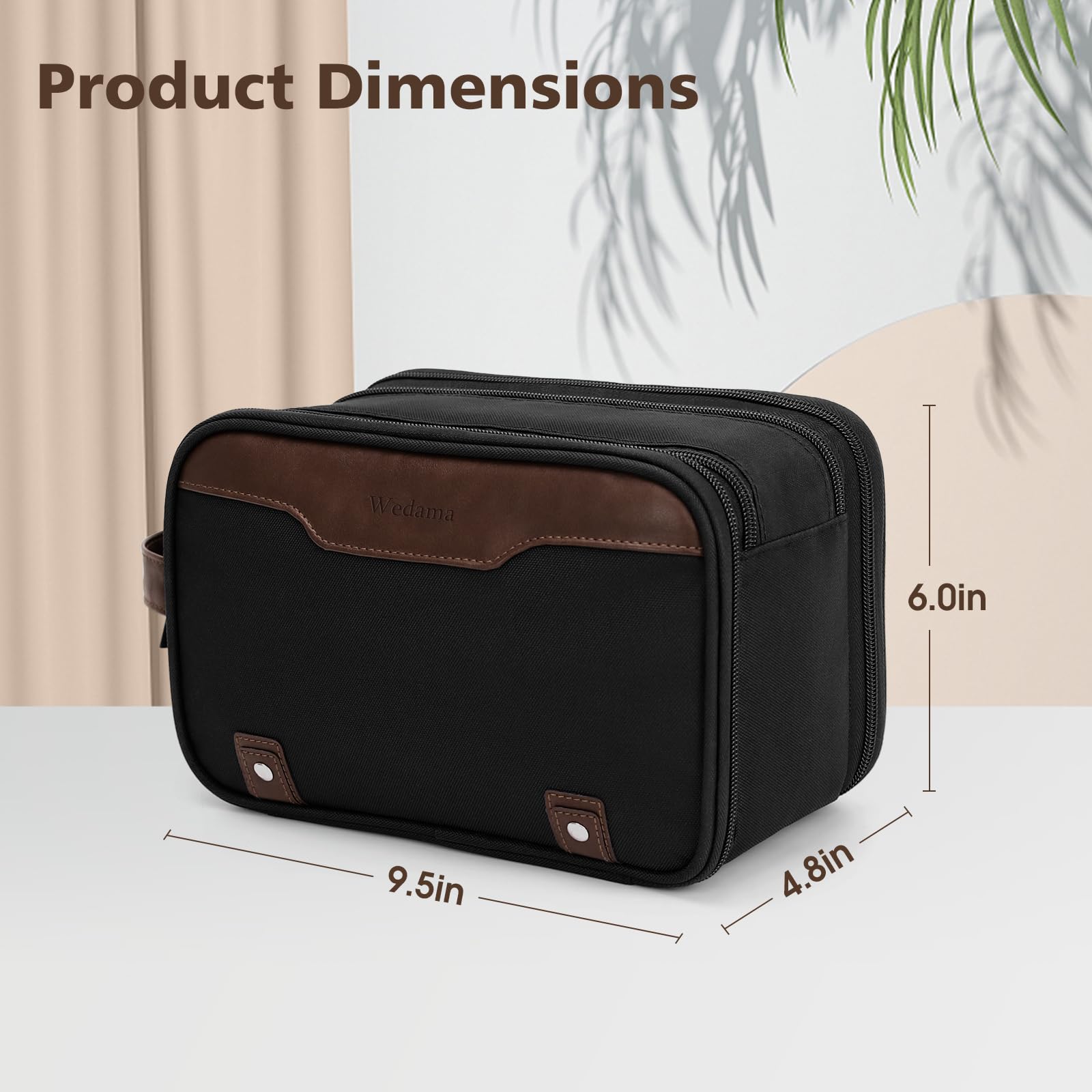 Wedama bolsa con manija de PU para llevar o colgar.