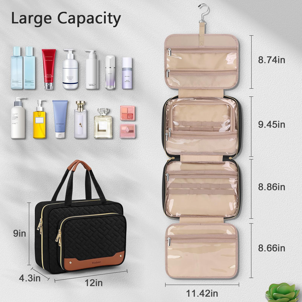 Wedama material impermeable de PVC protege cosméticos durante viaje