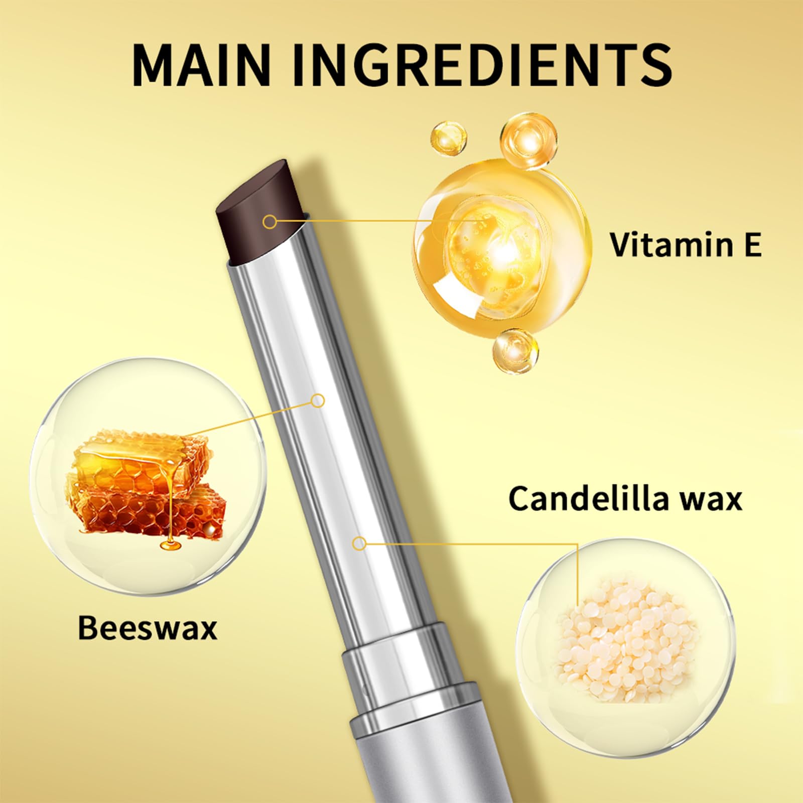 Brillo labial WEEMAY Honey Noir con hidratación prolongada.