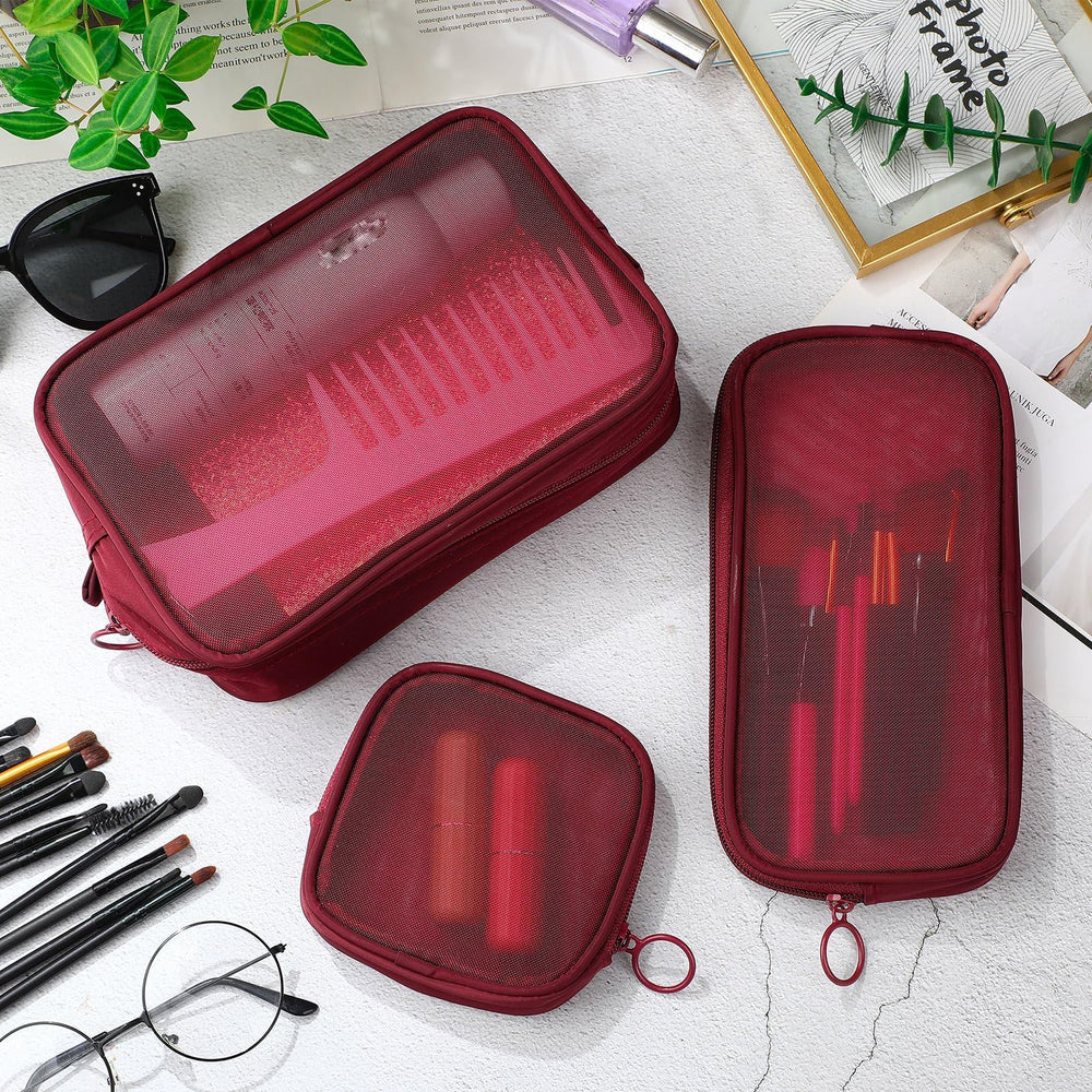 Weewooday bolsa malla cierre zip resistente, seguridad para tus artículos.