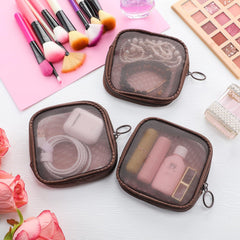 Weewooday bolsa malla cosméticos resistente y lavable para uso diario