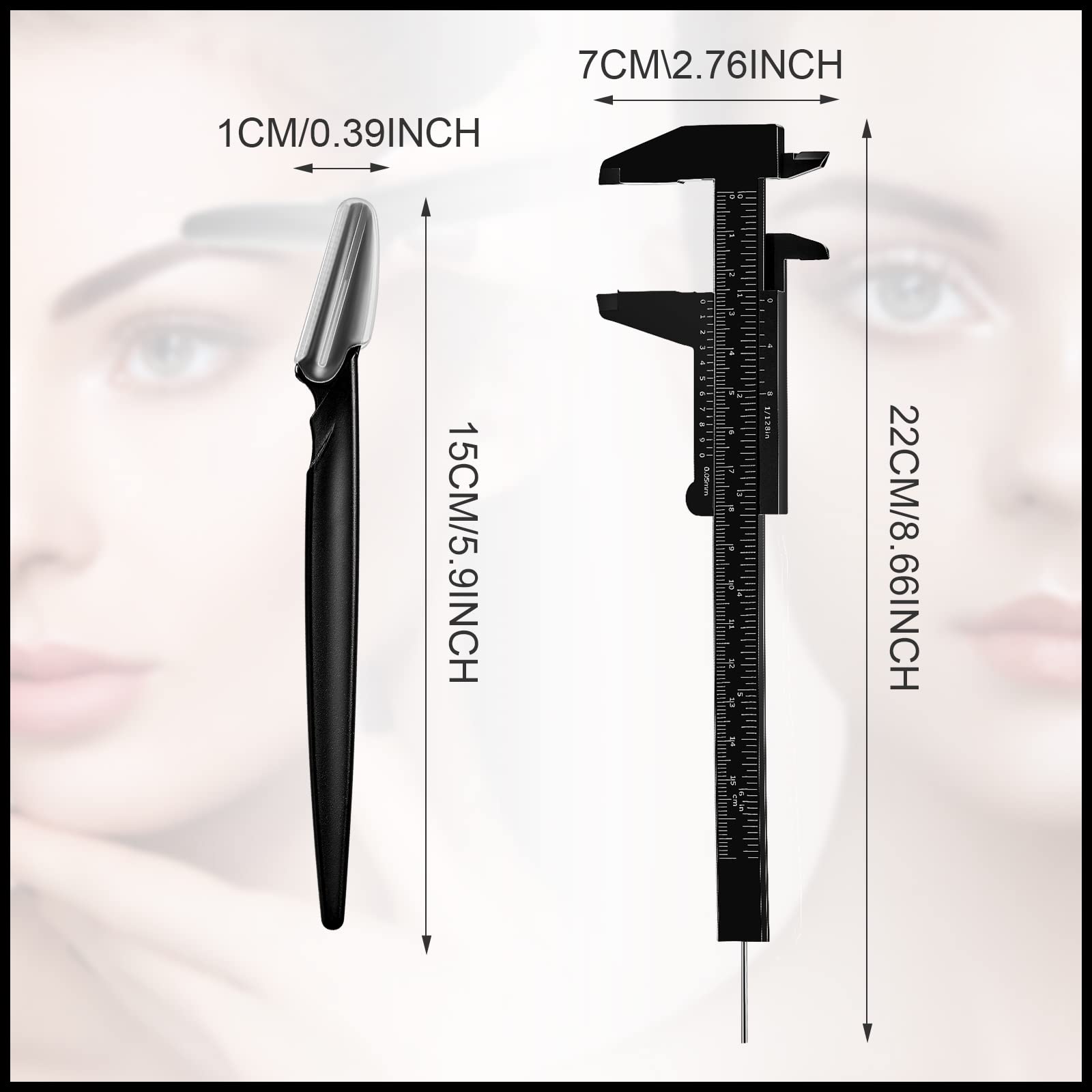 Cuchilla recorte cejas Weewooday ideal para delinear bordes y zonas