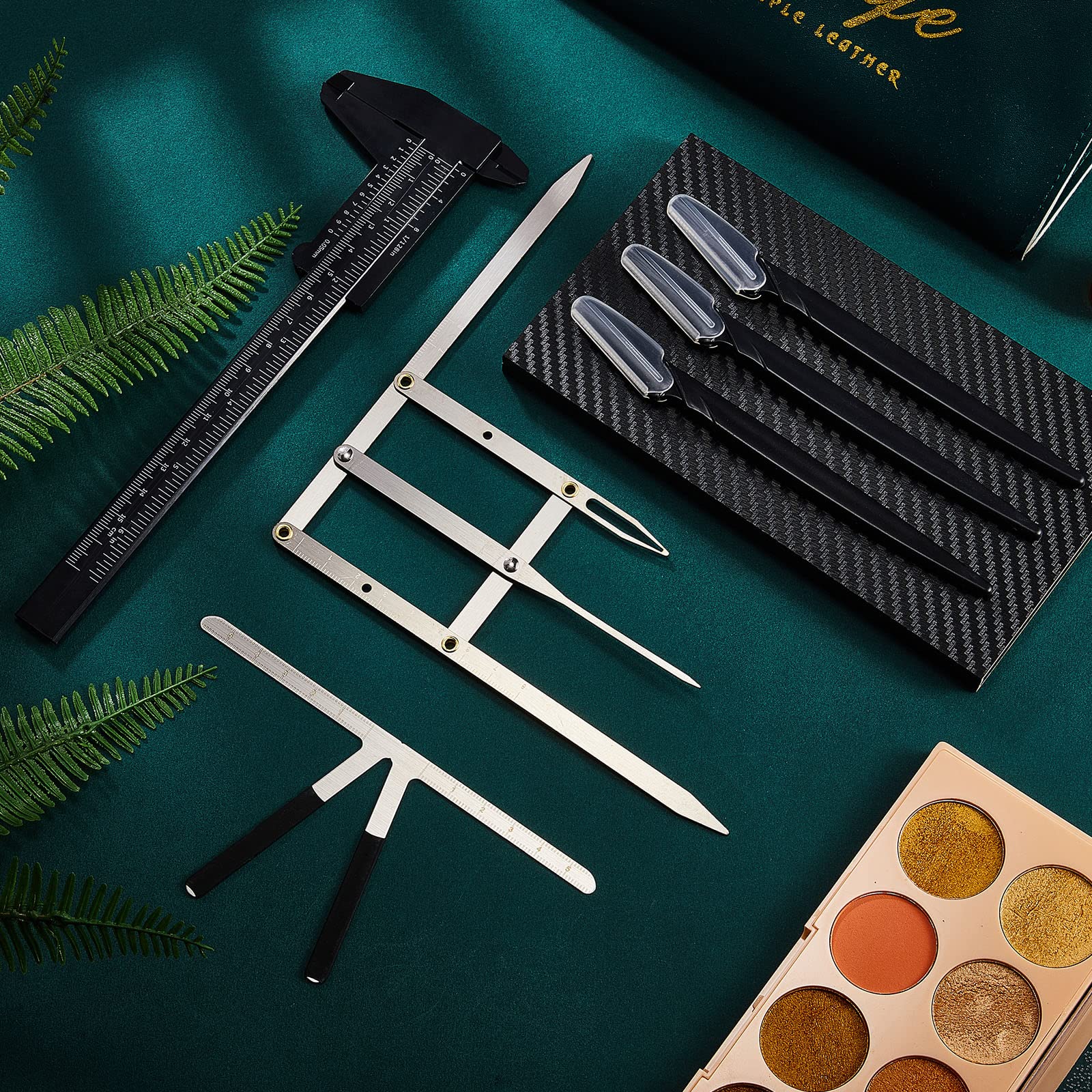 Kit regla cejas mini Weewooday compacto para uso en casa o clínica