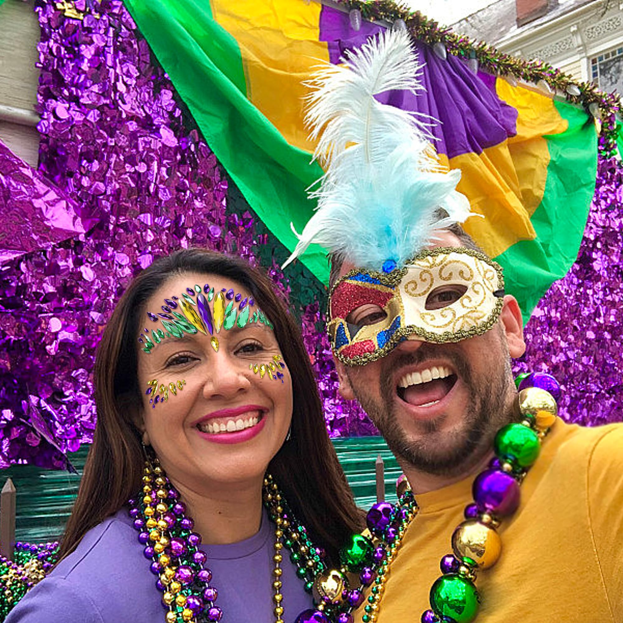 Wehhbtye opción decorativa para Mardi Gras, mascaradas y fiestas temáticas.