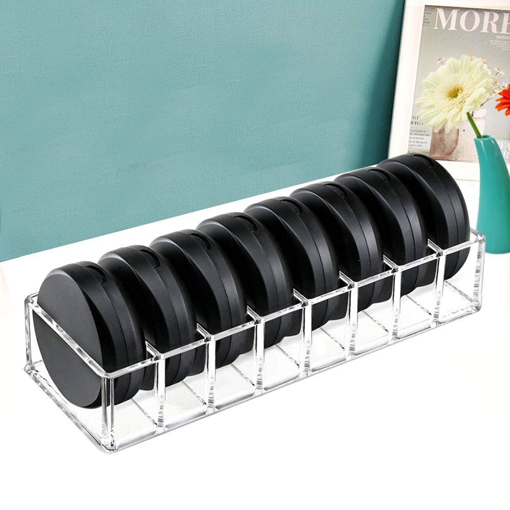 Weiai organizador acrílico para 8 espacios, ideal para rubores e iluminadores
