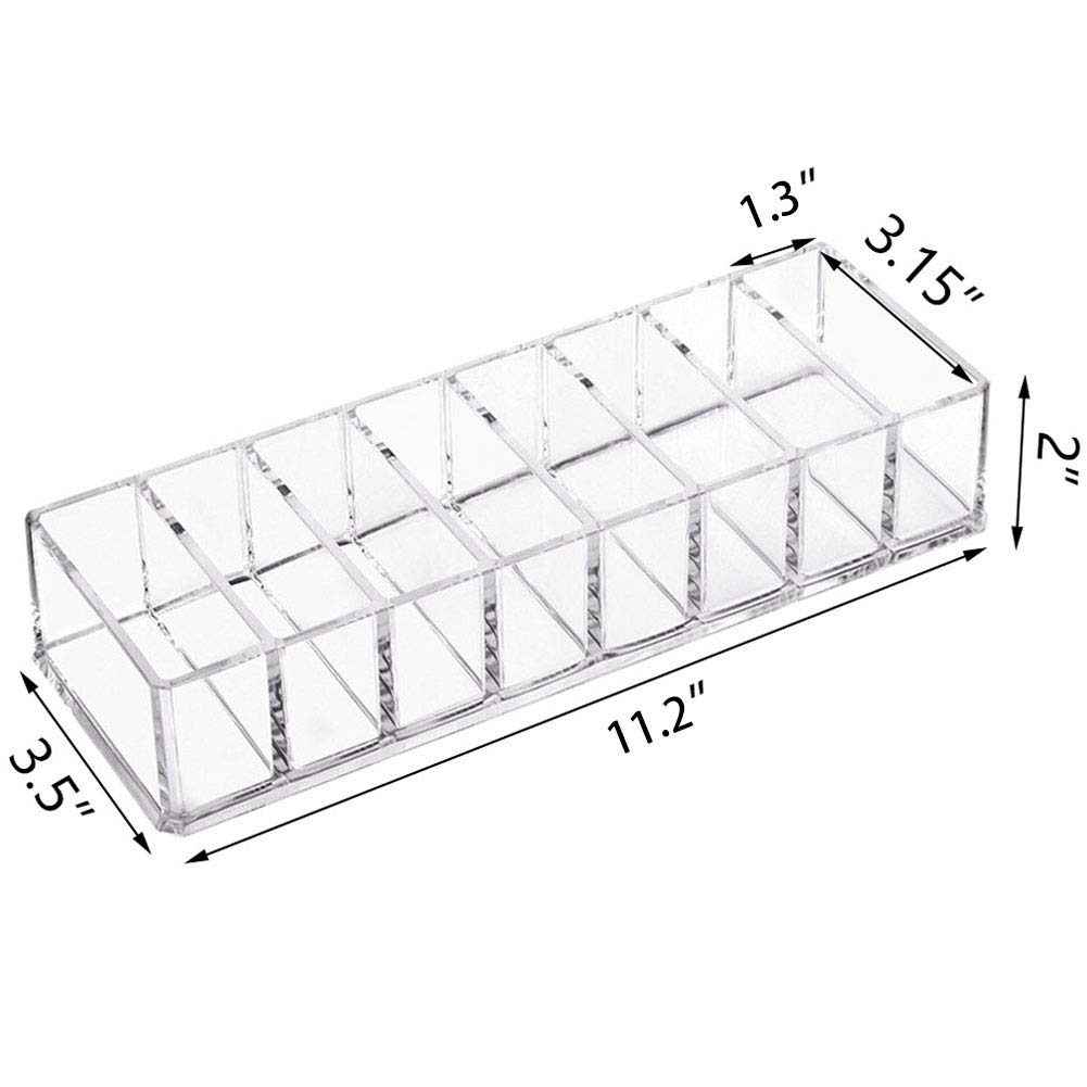Organizador de maquillaje en tocador para polvos compactos y sombras