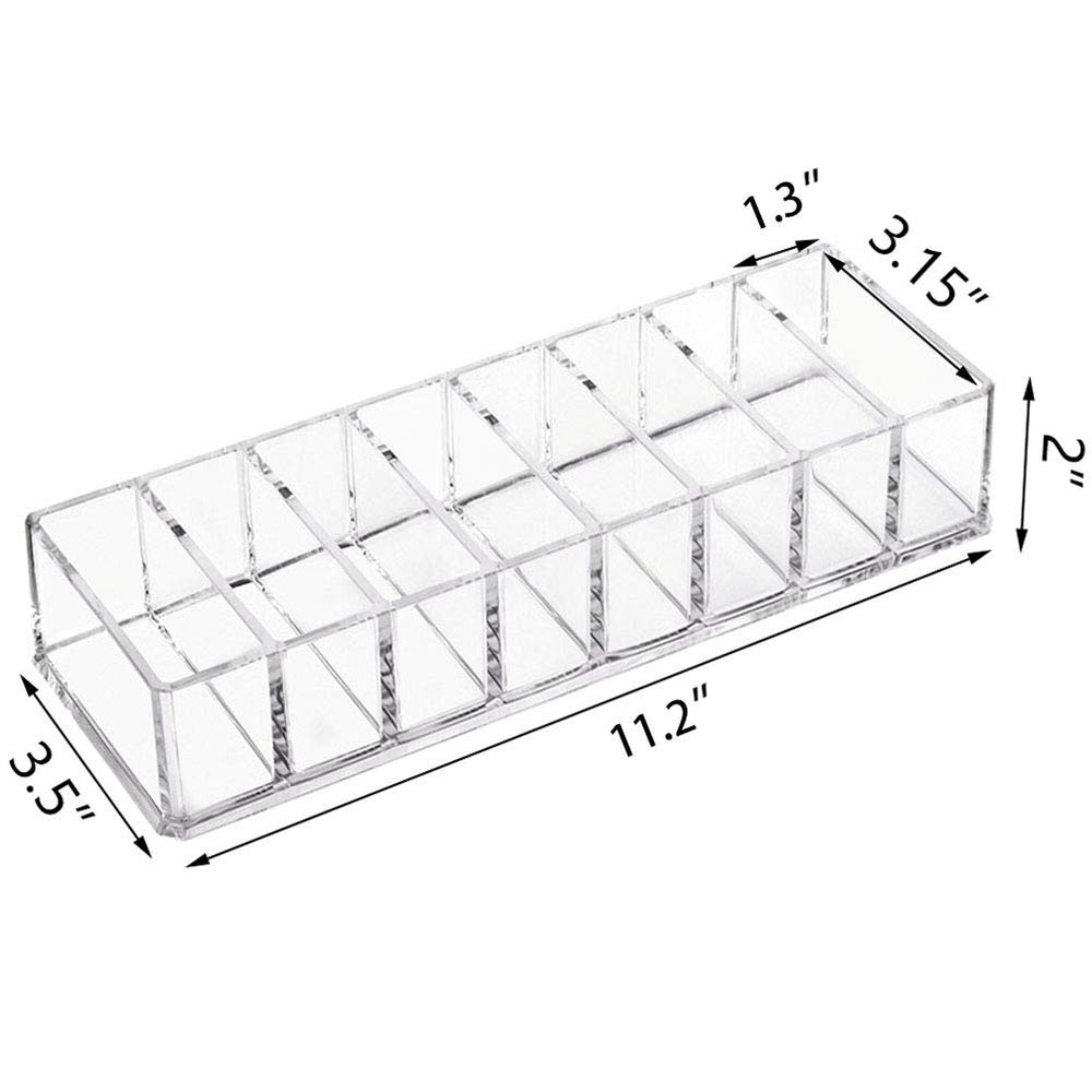 Organizador de maquillaje en tocador para polvos compactos y sombras