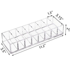 Organizador de maquillaje en tocador para polvos compactos y sombras