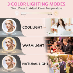 WEILY iluminación de tres tonos para un maquillaje preciso en cualquier escena.