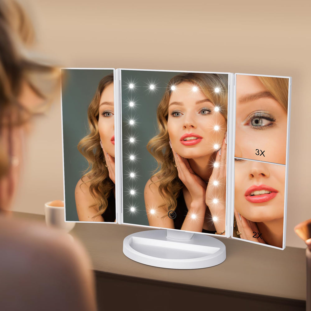 WEILY magnificación 1x-2x-3x para retoques precisos de ojos y cejas