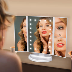 WEILY magnificación 1x-2x-3x para retoques precisos de ojos y cejas