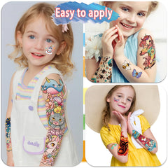 Weipbwor tatuajes temporales, gato, fáciles de aplicar y divertidos