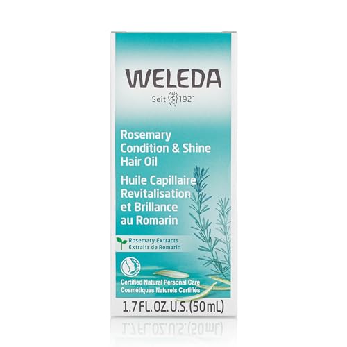 Weleda aceite de romero aplicado en las palmas para masaje capilar.