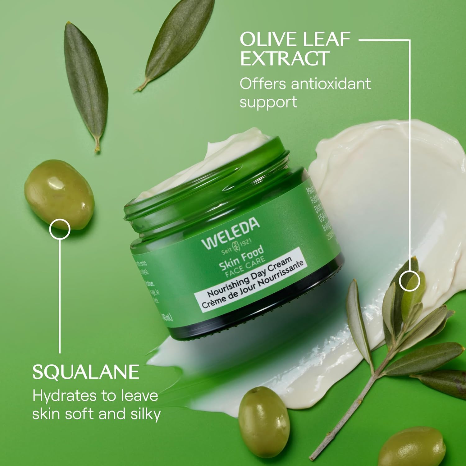 Weleda crema diaria con esqualano, textura sedosa y rápida absorción.
