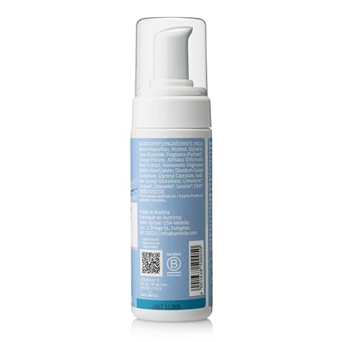Envase de Weleda espuma limpiadora presentación práctica y fácil de usar