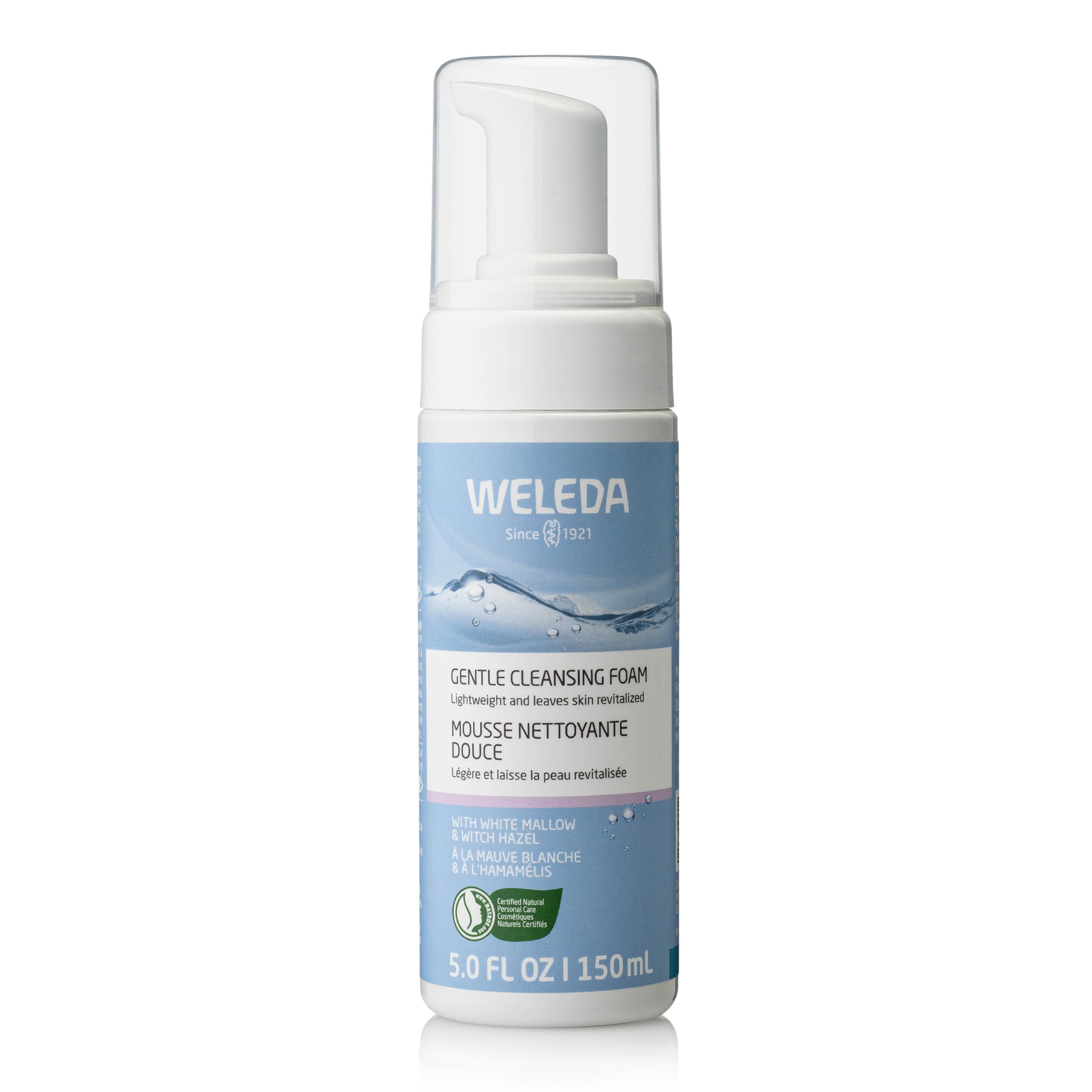 Weleda espuma limpiadora suave para rostro limpia sin resecar y deja frescura