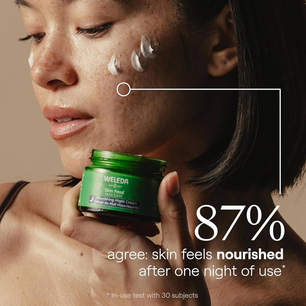 Ingrédient cica et squalane, Weleda Skin Food Nuit apaise et nourrit.