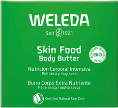 Weleda Skin Food Intensive Butter, frasco de 5 oz, fácil de aplicar.