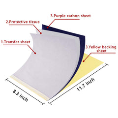 WeLiu estencil-tatuaje 4-capas: transferencia limpia sin errores.