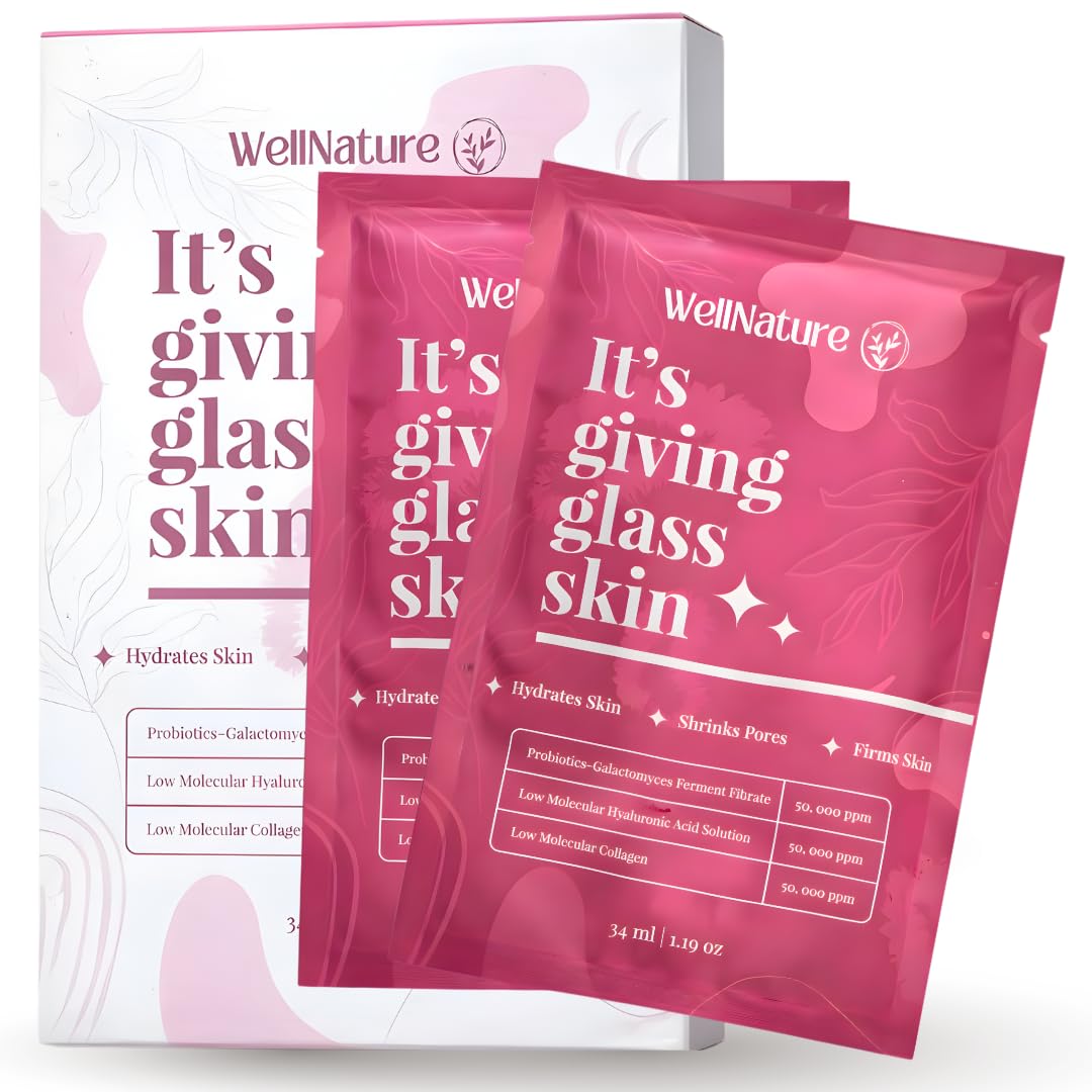 Wellnature Masque Hydrogel Nuit Original, hydratation profonde pour peau lumineuse au réveil