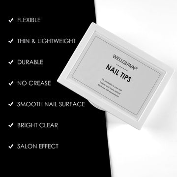 Wellquinn uñas pato aptas para gel y acrílico