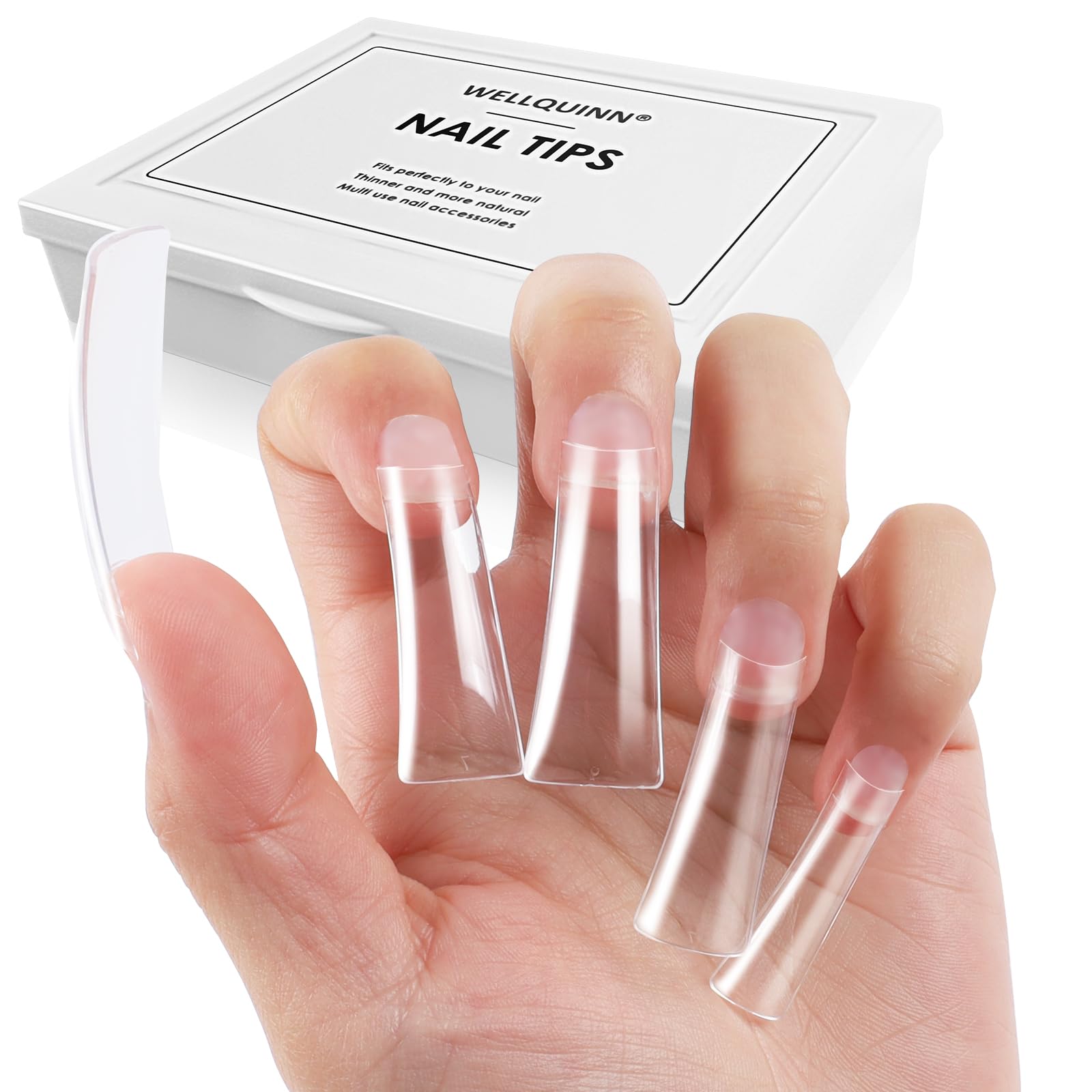Wellquinn uñas pato extralargas para manicuras llamativas y duraderas