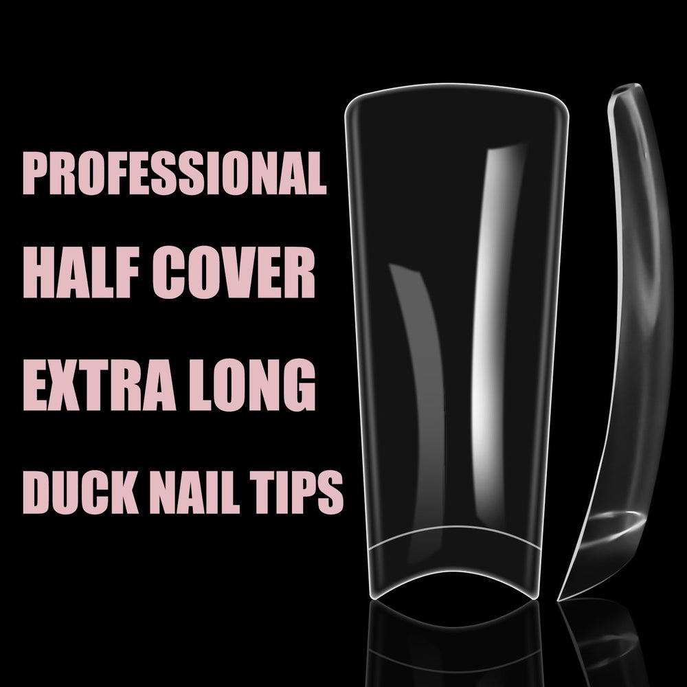Wellquinn uñas pato con media cobertura para looks elegantes