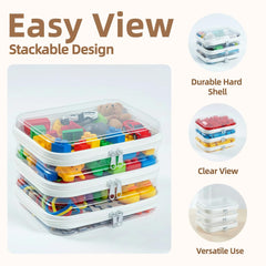 WELPIRT estuche transparente con cremallera, acceso rápido para objetos pequeños.