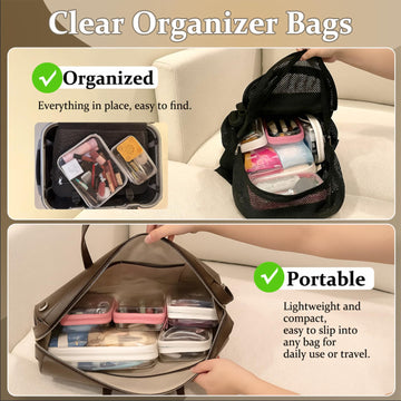 Organizador welpirt para artículos pequeños, ideal para viaje diario.