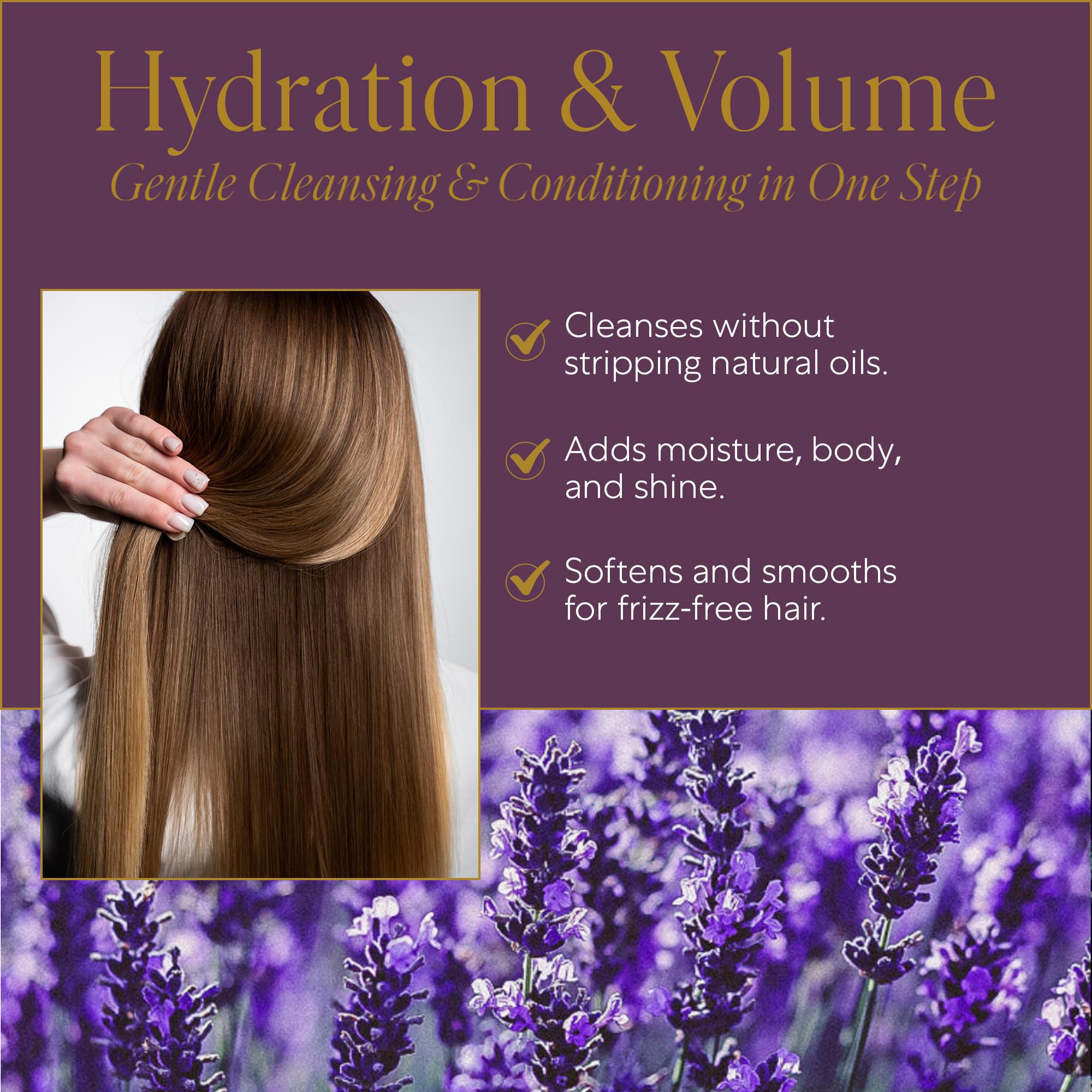 WEN lavanda, textura cremosa visible para limpieza y cuidado del cabello