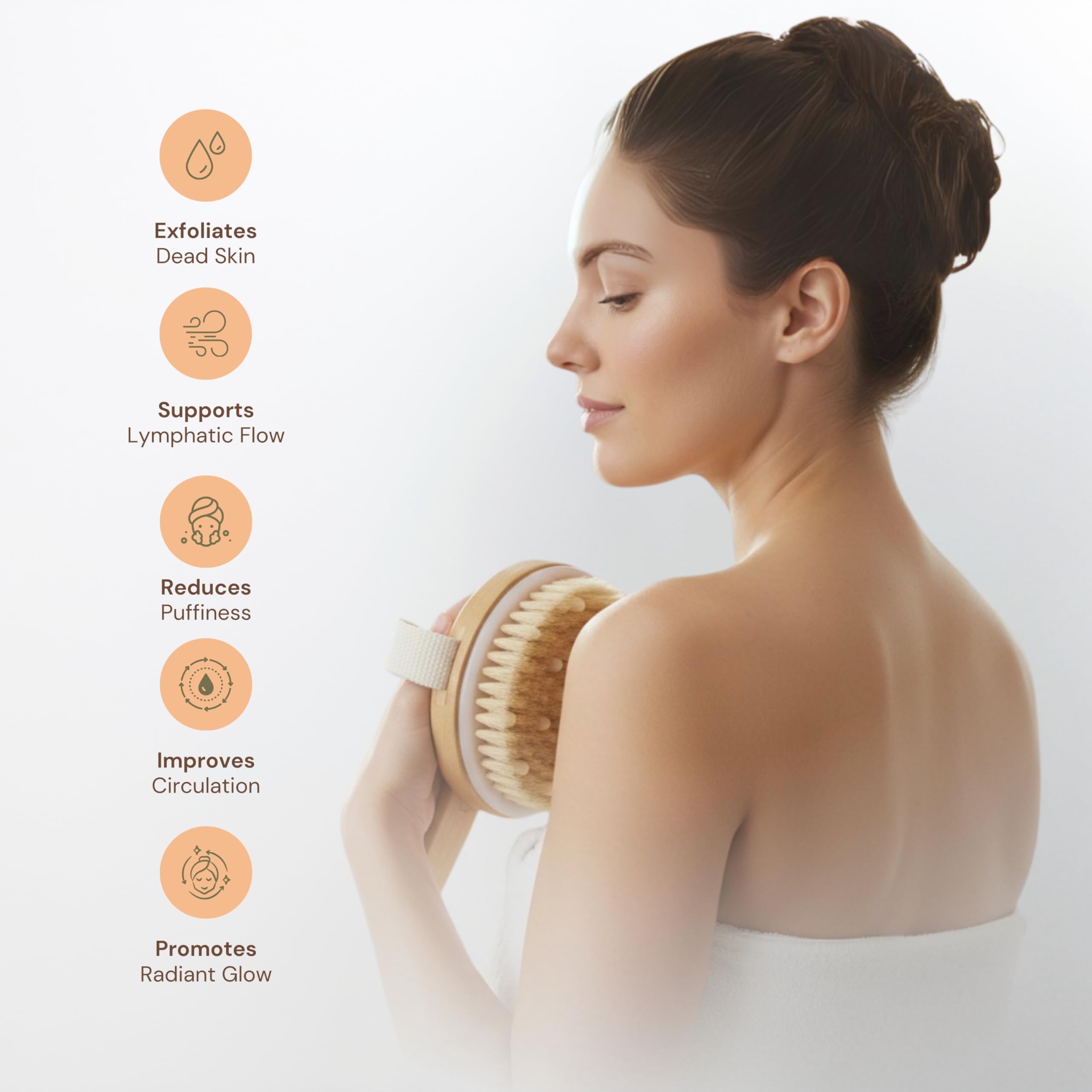 Cepillo rostro WendMart ergonómico para contorno de barbilla y pómulos.